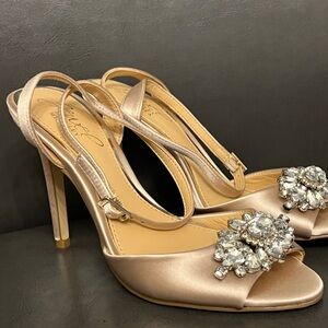 Jewel Badgley Mischka Hayden Strappy Heels